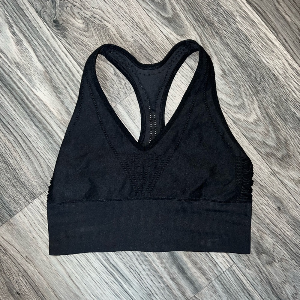 Victoria’s Secret Pink Sport Seamless Sports Bra Black Size M